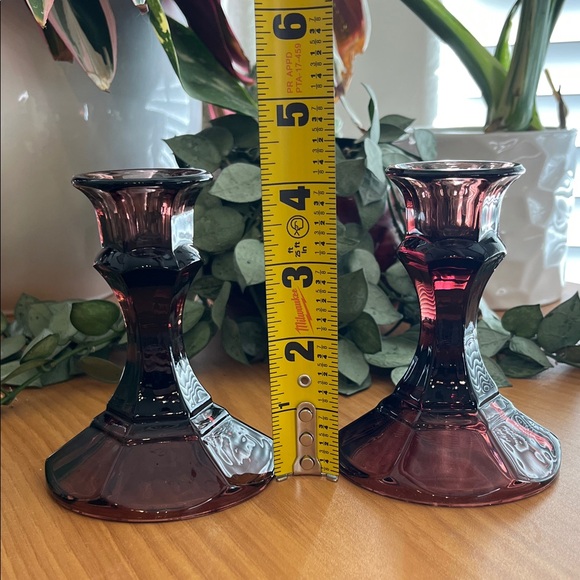 Libbey Vintage Brandywine Worthington 4” Candle Holders EUC - Picture 4 of 7